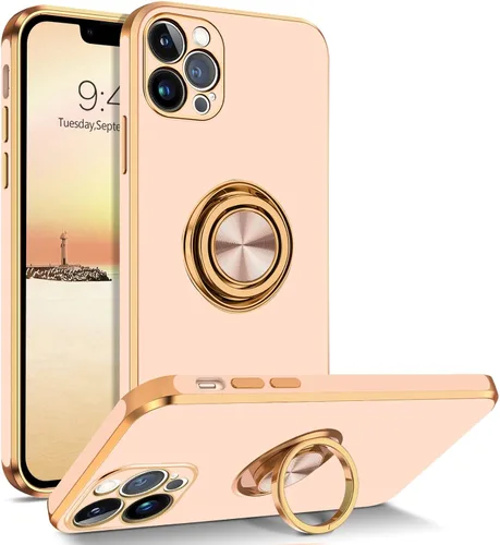 Vista 11 de BENTOBEN Funda para iPhone 13 Pro, iPhone 13 Pro, ajuste delgado, soporte de anillo de 360°, atril, soporte magnético para automóvil, soporte