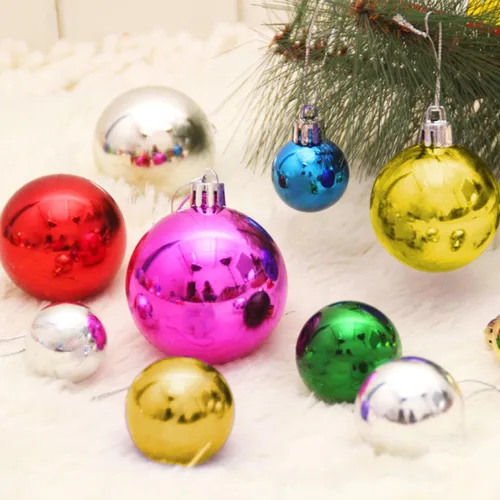 Vista 5 de 24 PCS Adornos de Bolas de Navidad Irrompibles de 2.36 pulgadas - Decoraciones de Tema Surtido para Árbol de Navidad