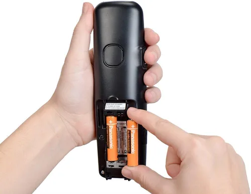 Vista 3 de Panasonic HHR4DPA - Baterías recargables AAA NiMH originales para teléfonos inalámbricos DECT, paquete de 2, naranja