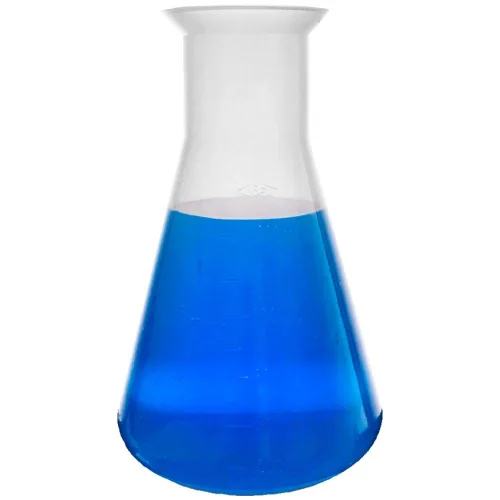 Vista 6 de Juego de frasco Erlenmeyer de plástico, 5 tamaños, 50, 100, 250, 500 y 33.8 fl oz, Karter Scientific 230D9