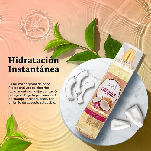 Vista 7 de Lujosa bruma corporal de coco con fragancia fina, regalos perfumados de lujo cálidos y acogedores para mujeres, botella de spray de bruma fina de 8