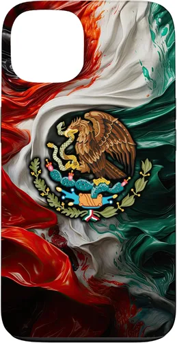 Vista 7 de Funda para iPhone 17 con diseño de bandera mexicana ahumada del orgullo de México del Cinco de Mayo