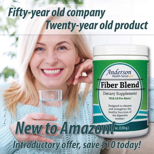 Vista 2 de Mezcla de fibra Anderson con prebiótico LB, suplemento de fibra natural de primera calidad, pectina de psyllium y manzana, polvo de fibra, limpieza