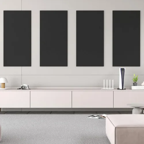Vista 7 de TONOR Paneles acústicos grandes autoadhesivos, 4 paneles absorbentes de sonido de 44.1 x 21.7 pulgadas, paneles acústicos para decoración de paredes