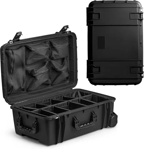Vista 25 de Seahorse 830 - Funda rígida protectora profesional para cámara, aprobada por la TSA, especificaciones mil, resistente al agua IP67, fabricada