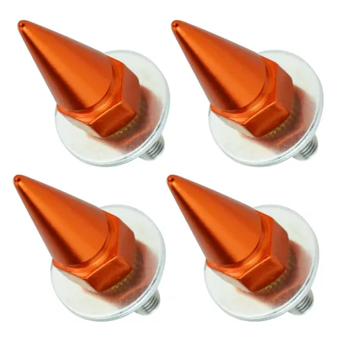 Vista 7 de Spike - Kit de tornillos para marco de matrícula, tornillos y tuercas Hot Rod JDM Style License Plate Screws Bolts, Decorative Vehicle Fasteners
