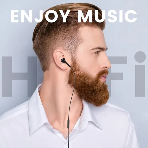 Vista 6 de MOSWAG - Audífonos con cable y con micrófono, auriculares intrauditivos de 3,5 mm con micrófono adecuados para teléfonos inteligentes, computadoras