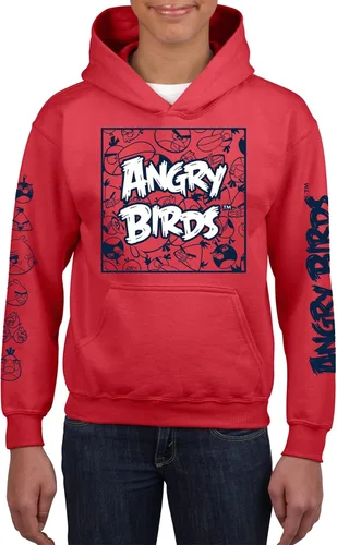 Vista 2 de Angry Birds Sudadera oficial de Comic Fill Box con capucha para niños, niñas, unisex