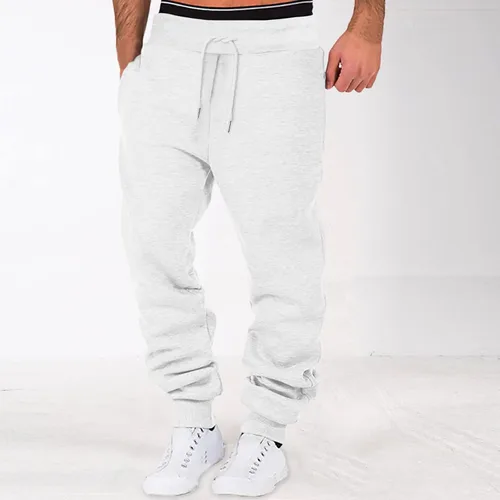 Vista 38 de Pantalones deportivos para hombre, pantalones de otoño e invierno y sólidos para hombres y hombres, cómodos con múltiples bolsillos