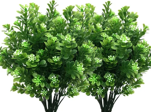 Vista 48 de PASYOU Planta artificial de Aglaonema, plantas falsas de Codiaeum Variegatum, 2 unidades, arbustos de plástico de hoja perenne de magnolia