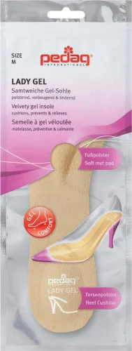 Vista 3 de Pedag plantillas de gomina aterciopelada para tacones altos, zapatos abiertos y sandalias, PED-182-L, Bronceado, 1, 1