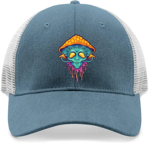 Vista 9 de Gorra de béisbol con hongos mágicos para hombre, estilo vintage, ajustable, para papá