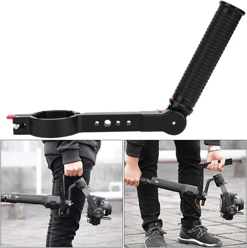Vista 3 de Agarre de mano de cardán, soporte de extensión con cordón, soporte de extensión para monitor de montaje flash, extensor de mango compatible con DJI