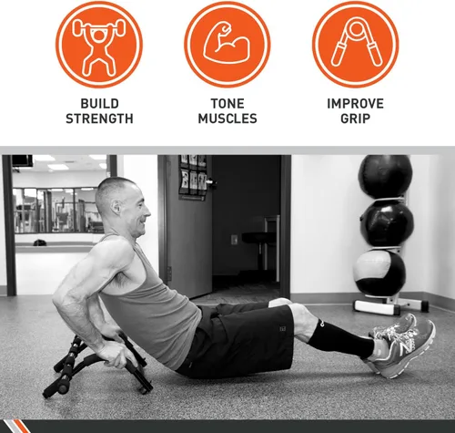 Vista 4 de Body Sport Barra de dominadas 3 en 1 para puerta, barra de entrenamiento de fitness para la parte superior del cuerpo, límite máximo de 300 libras