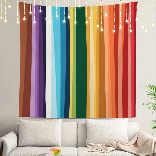 Vista 11 de Shrahala Retro Paint Abstract Tapestry, White Gold Oil Painted Work Rustic Wall Hanging Hd Print Polyester Backdrop For Dorm Room Bedroom 30 X 40 In