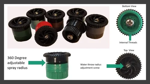 Vista 6 de Modtek - Cabezales emergentes de repuesto para aspersor RainBird, Hunter y Orbit, 5, 6AN