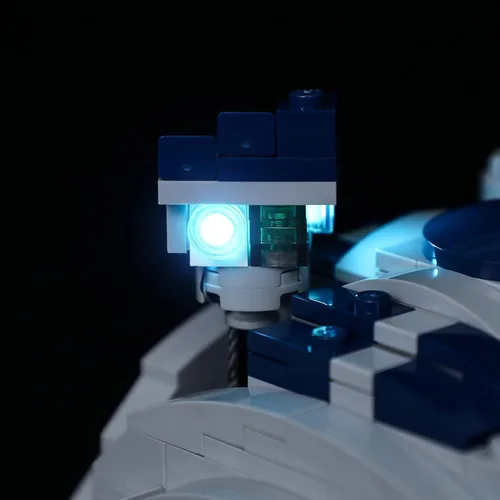 Vista 5 de BRIKSMAX Kit de iluminación LED para R2-D2, compatible con el modelo de bloques de construcción Lego 75308, no incluye el juego de Lego