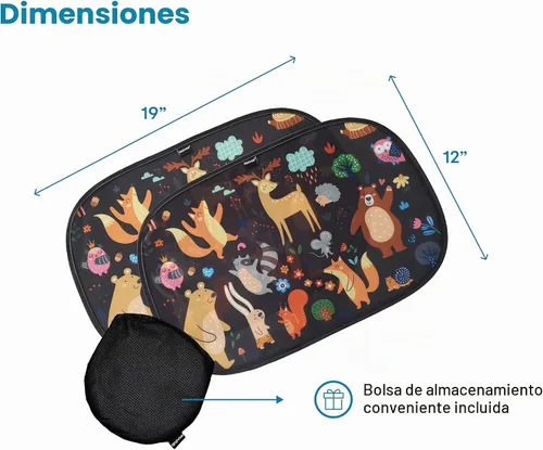 Vista 3 de Parasol para ventanas de coche para bebé - Cubierta bloqueadora de sol y visera para ventanas laterales de coche - Protector de escudo - Parasoles