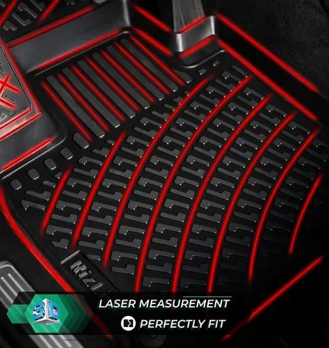 Vista 3 de RizLiner Alfombrillas para piso 2012-2016 Ford F-250/F-350/F-450/F-550 SuperCrew, de ajuste personalizado, de goma, 3D, para todos los climas