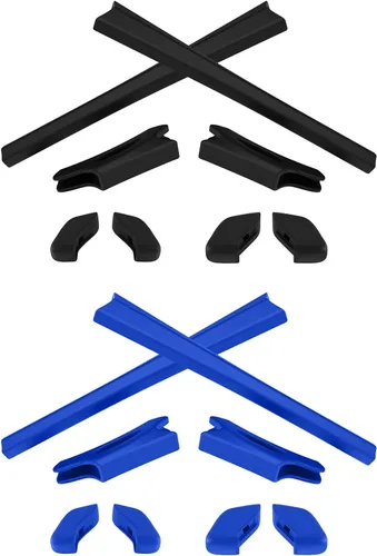 Vista 19 de Kits de Goma de Repuesto Earsocks y Nosepieces para Oakley Flak Jacket Flak Jacket XLJ Sunglass, Negro