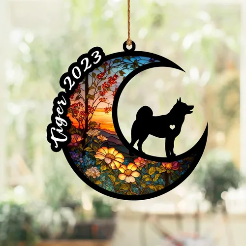 Vista 31 de Atrapasoles conmemorativo para perros, regalo de condolencia de perro de la pérdida del bulldog americano, regalos conmemorativos para los amantes