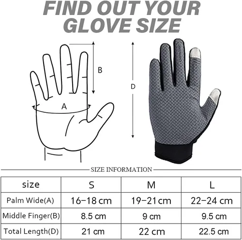 Vista 5 de FUDOSAN Guantes de ciclismo para pantalla táctil, guantes de entrenamiento para gimnasio, transpirables, antideslizantes, guantes de fitness