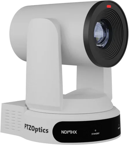 Vista 2 de PTZOptics 3 x Move 4K SDI/HDMI/USB/IP PTZ Cámara con zoom óptico 30x (blanco) (PT30X-4K-WH-G3)