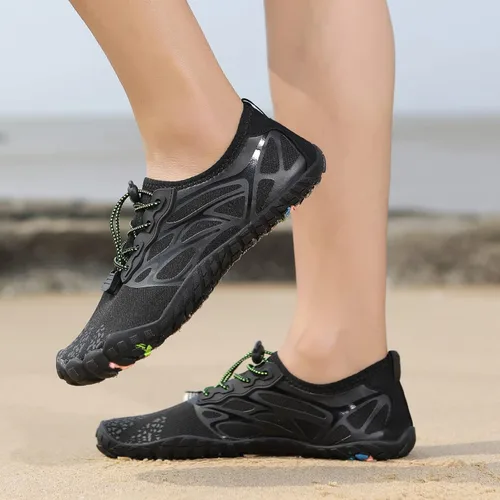 Vista 8 de ziitop Zapatos de agua para hombres y mujeres, para playa, descalzos, natación, escalada, piscina, calcetines, antideslizantes, transpirables