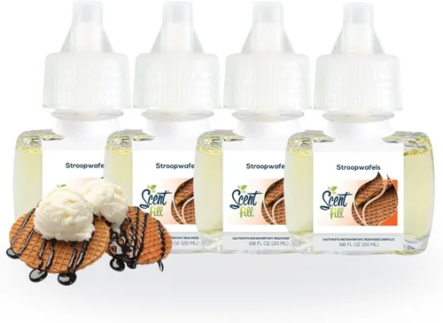 Vista 29 de Scent Fill Ambientador enchufable de sidra de manzana, 4 recambios de aceite perfumado