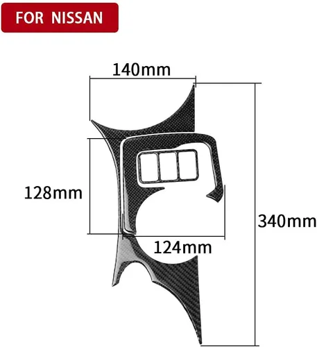 Vista 6 de 8 piezas de fibra de carbono interior cubierta decorativa completa para Nissan 370Z 2009-2020