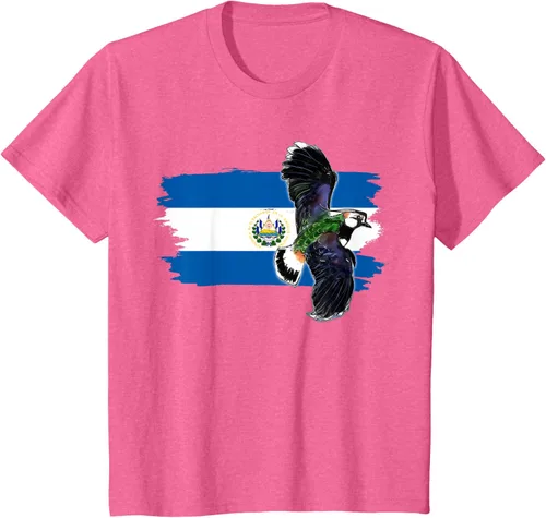 Vista 49 de Camiseta con la bandera de El Salvador, mapa de El Salvador, camiseta de Salvador para mujer, Negro