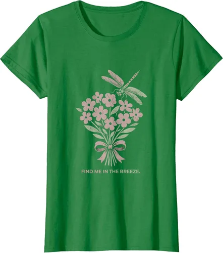 Vista 8 de Find Me In The Breeze Nature Inspired Design T-Shirt