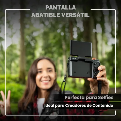 Vista 3 de Minolta MND35 64MP 4K Ultra HD Wi-Fi Cámara digital, color negro