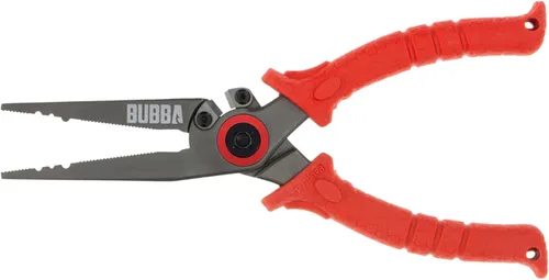 Vista 9 de BUBBA Alicates de acero inoxidable de 6.5 pulgadas con mango antideslizante, con resorte con herramientas de prensado y cortadores de yunque