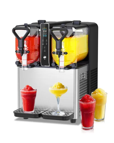 Vista 8 de Máquina de Granizado para el Hogar, Máquina de Margarita de 0.8 Galones para Granizado de Daiquiri Limón-Lima, Sin Hielo Necesario, Máquina