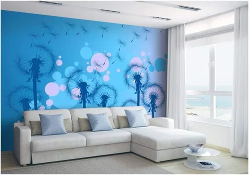 Vista 29 de Mural de pegatina removible para decorar el hogar Bonito árbol de cerezo en flor
