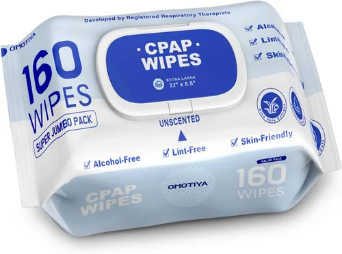 Vista 8 de CPAP - Toallitas para máscara con aroma a cítricos, paquete súper jumbo de 160 unidades, extra grandes y húmedas, sin pelusas, sin alcohol, seguras