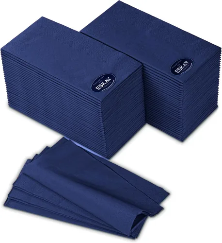 Vista 41 de Servilletas negras para bebidas, servilletas de papel desechables de 3 capas para bar, cóctel, bodas, cumpleaños, fabricadas en la UE, (20 unidades)