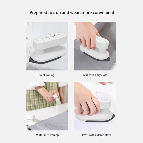 Vista 5 de Luocute Handheld Electric Iron Portable Cordless Mini Travel Iron with 5000mAh Battery and 3 Temperature Settings Fast Heating in 30 Seconds for