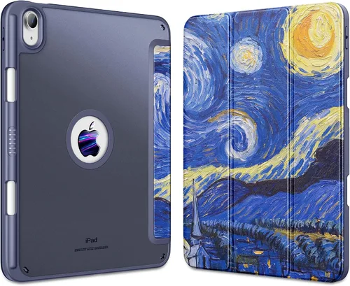 Vista 25 de DTTOCASE - Funda para iPad de 10.ª generación de 2022, 10.9”, reverso transparente y marco de poliuretano termoplástico antigolpes
