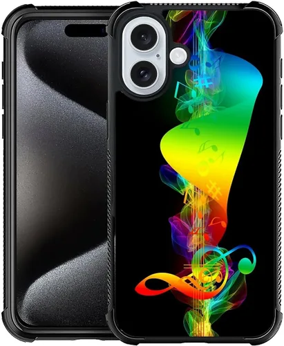 Vista 91 de CARLOCA Funda compatible con iPhone 15, increíble patrón de luz espacial nebulosa para niñas y niños, ultra protección, a prueba de golpes