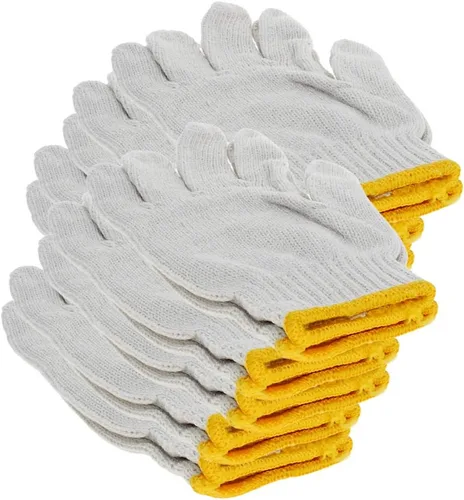 Vista 8 de Othmro Guantes antiestáticos de trabajo de seguridad Guantes de poliéster de tres costillas Guantes Hidratantes Etiqueta