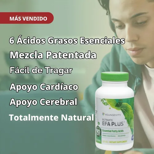 Vista 4 de Ultimate EFA Plus de Youngevity, 90 geles blandos