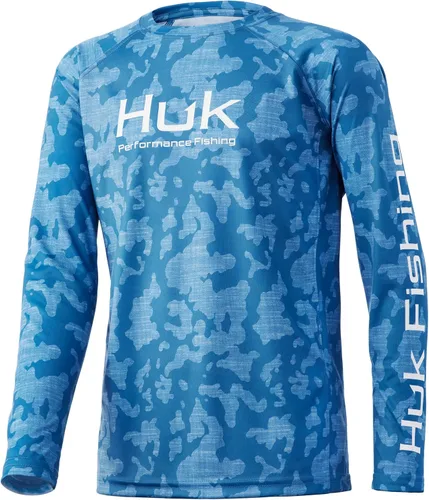 Vista 11 de HUK Camisa unisex de camuflaje Pursuit para niños Camisa de manga larga para niños Sotavento de roble musgoso