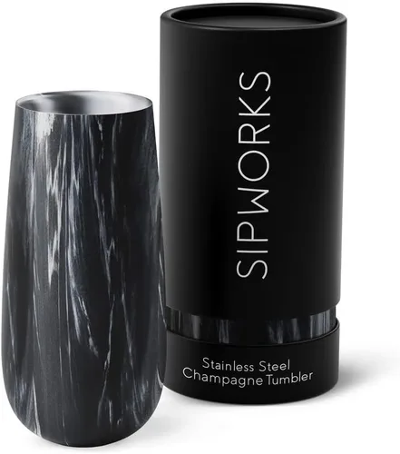 Vista 12 de Sipworks Vaso de vino de acero inoxidable de 8 onzas con aislamiento al vacío de doble pared, resistente a derrames, inastillable, para viajes