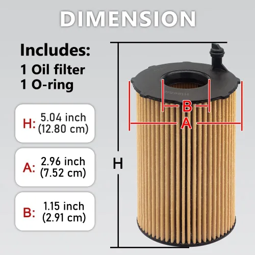 Vista 3 de Filtro de aceite 3.0L diésel se adapta a Select A6 A7 A8 Quattro Q5 Q7, se adapta a Select Cayenne Touareg, reemplazo directo para OEM # 059198405