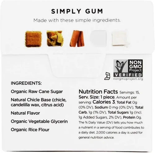 Vista 2 de Simplygum Gum Canela Ntrl 15pc