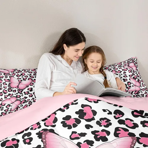 Vista 12 de Juego de ropa de cama Happy Camping de Homewish, tamaño individual, con diseño de osos cazadores y pinos, para niños, hombres, adultos, decoración