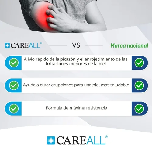 Vista 2 de CareAll Hidrocortisona 1%, tubo de 1 onza (paquete de 4), crema anti-picazón de fuerza máxima, alivio de la picazón y enrojecimiento de picaduras