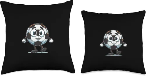 Vista 3 de Bonita almohada de fútbol para niños y niñas